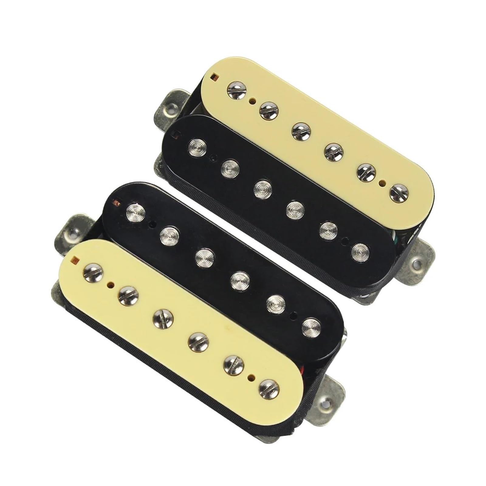Pastilla De Guitarra Eléctrica Profesional Pastilla De Guitarra Eléctrica Humbucker Profesional | Pastilla Humbucker Alnico 5, pastilla de guitarra eléctrica de doble bobina, cuello y puente, 2 uds.
