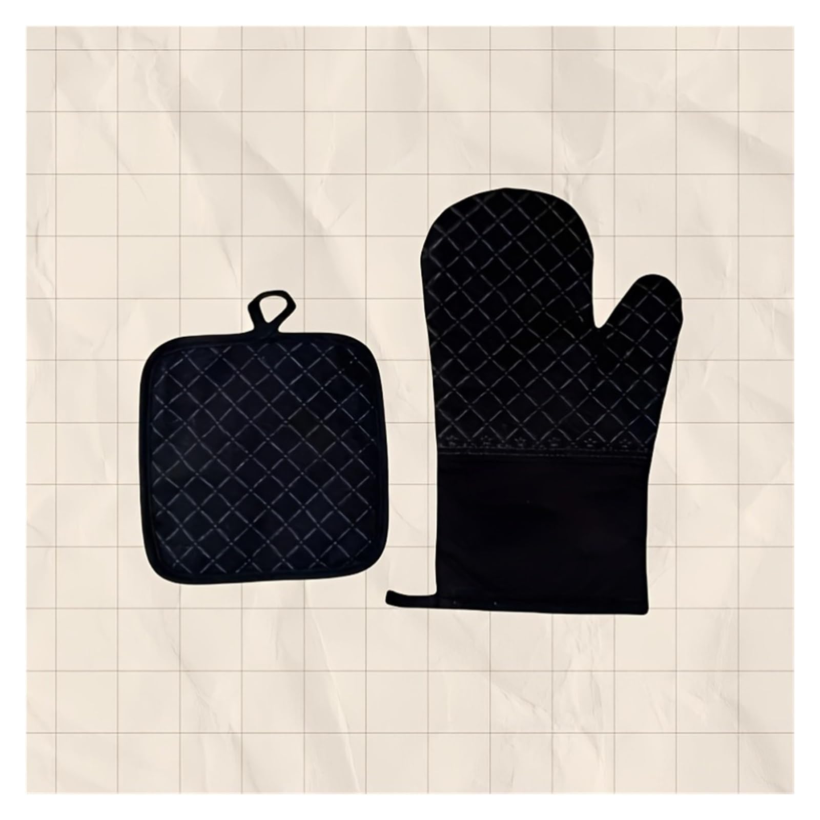 Ensemble de 2 pièces Gants isolés en Pur Coton, Chaleur du Four Cuisson
