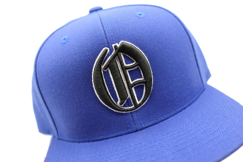 Unisex Old English Letter O Royal Blue Snapback Hat