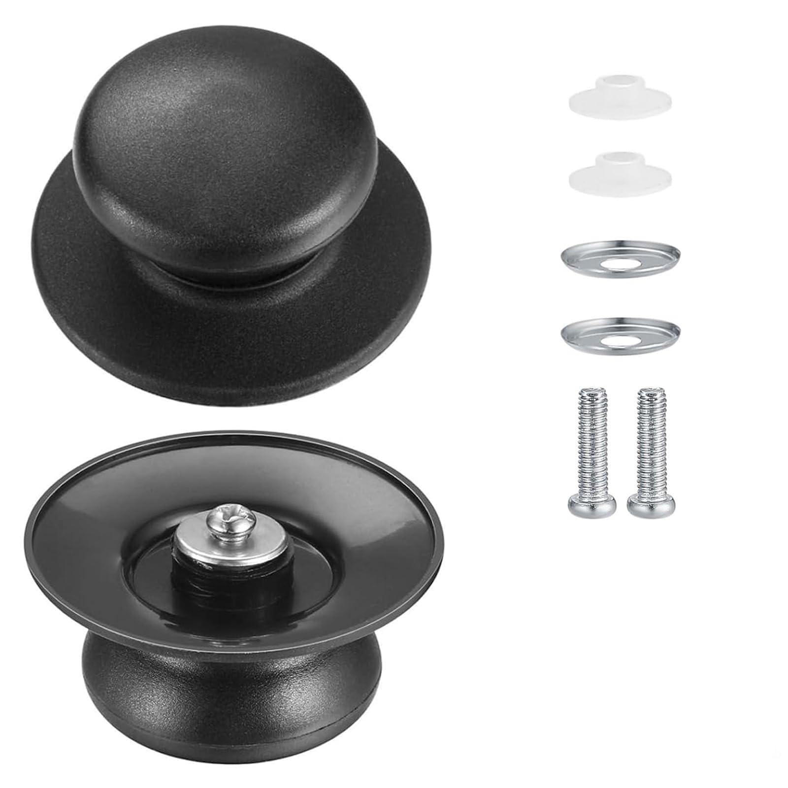 QIHAWN 2Pcs Replacement Pan Lid Knobs, Universal Heat Resistant for Kitchen