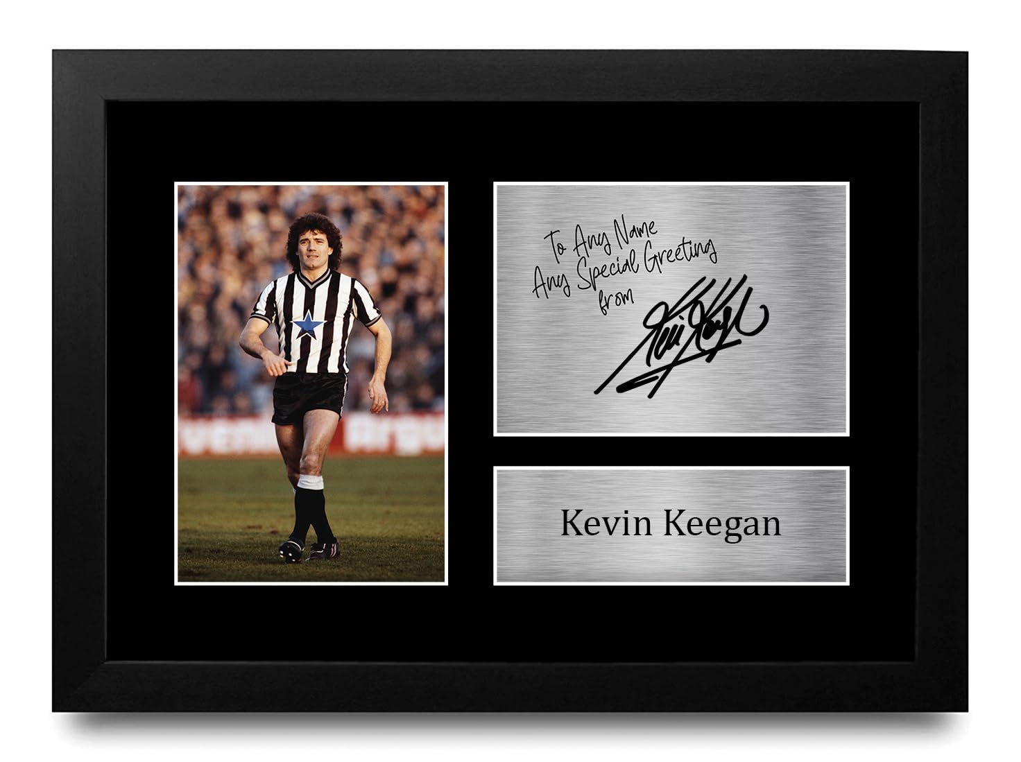 HWC Trading Kevin Keegan Personalised Gift - Signed Autograph Picture, Framed A4 Football Memorabilia with Custom Name Message for Birthday Christmas Wedding โ image 1