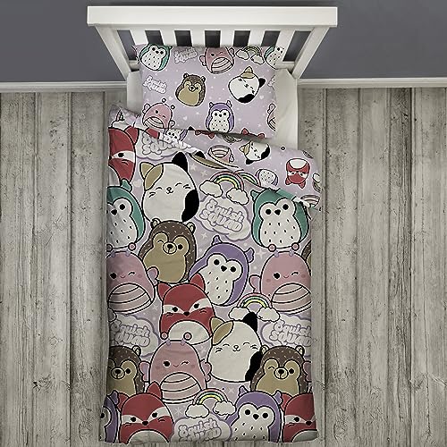 Squishmallows Character World Official Polyester Single Duvet Cover Set, Bright Design, Purple - Image 4