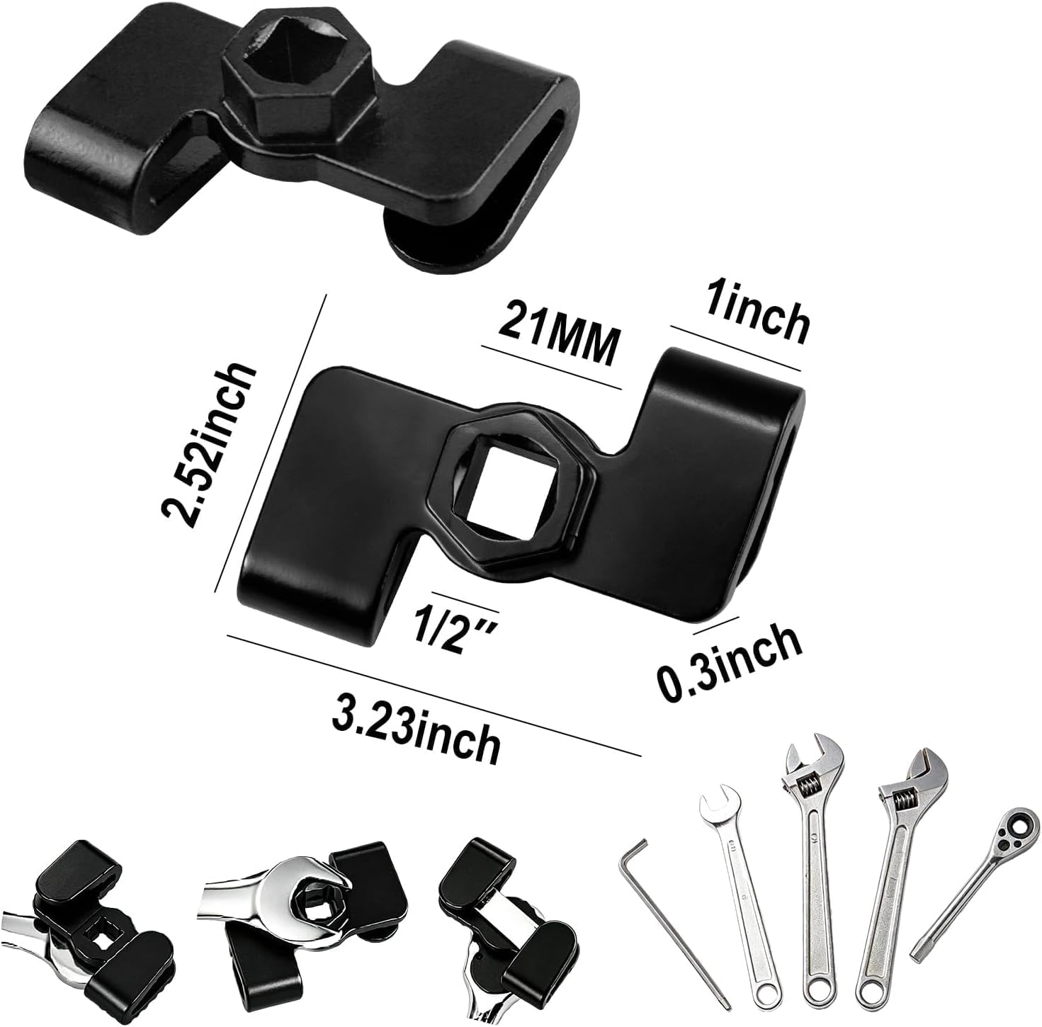 Suspension Tool Set, Strut Spreader Tool & Lower Control Arm Prying Tool, Wrench Extender Ball Joint Removal Tool Kit Fast Suspension Repair Heavy Duty Steel With 2pcs Pry Bar Wrench Adapter Head