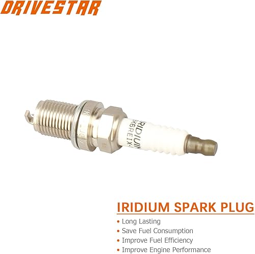 Miniatura 5 de DRIVESTAR Paquete de bobinas de encendido de bujías de iridio UF506 para Toyota Camry 2004-2006, Sienna 2004-06, Highlander Solar 2004-2010,