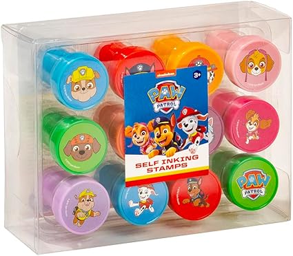 Juego de Sellos Autoentintados de la Patrulla Canina con 12 Diseños Diferentes