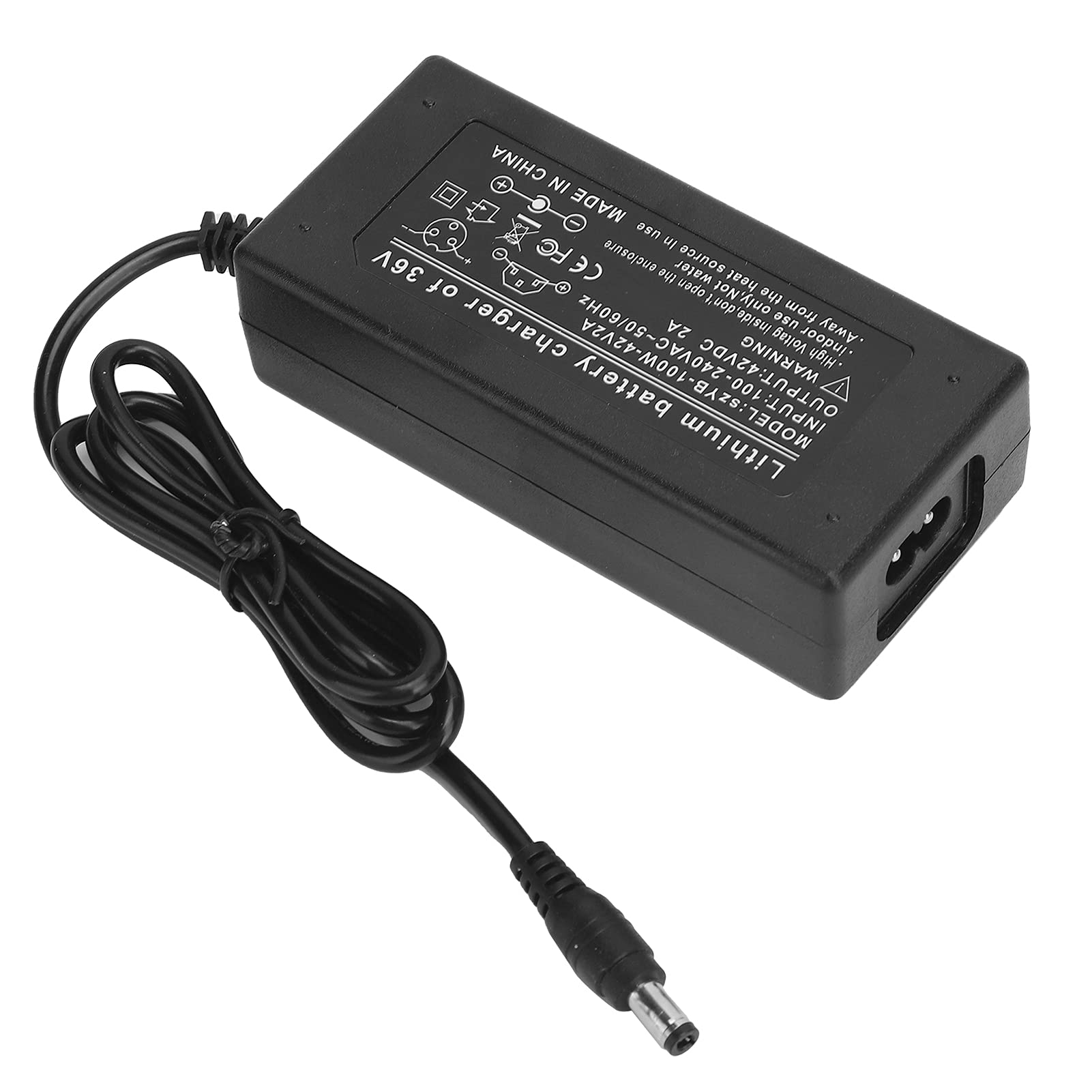 DC 42V 2A Power Adapter Charger for 36V Lithium Battery, and Silent Charging