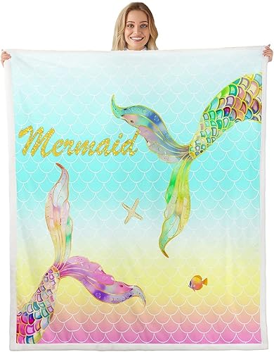 Miniatura 17 de Manfei Manta de atrapasueños, manta de cama con alas rosadas, flores y mariposas para niños, niñas, adultos, manta de cielo estrellado arcoíris