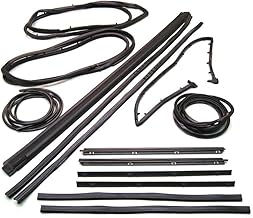 Mechanics Choice Set for Jeep Wrangler (1987-1995) Complete Door and Window Glass Seal Kit 13 Piece - - Driver and Passenger Side
