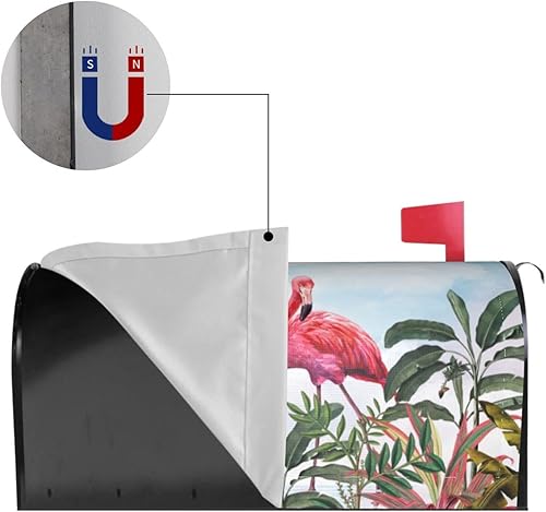 Miniatura 59 de Divertido gnomo de verano para conducir coche y girasol, cubierta magnética para buzón, patrón a cuadros, para decoración del hogar, jardín, 21 x 18