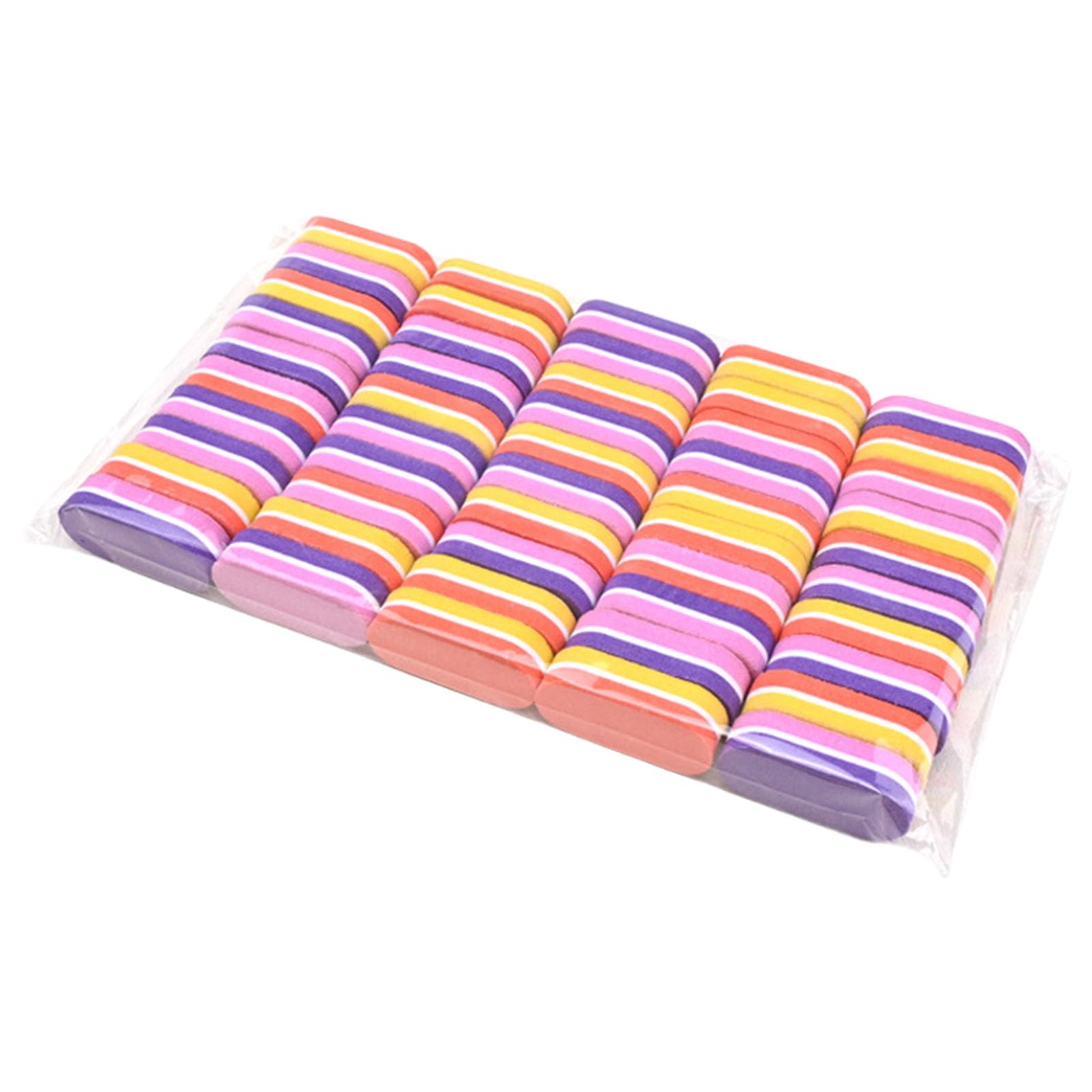 Studio Grade Unguis Maintenance Set 50Pcs Mixed Color Records with Permanent Harsh Exteriors for Detailed Sculpting EVA Polishing Unguis Smoothing Tool