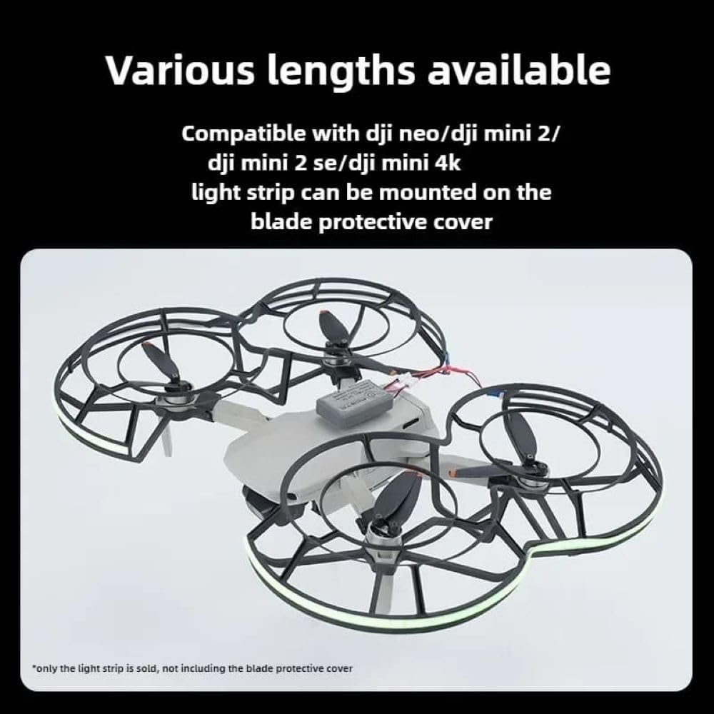 GetZget® Led Light Strap Compatible with Dji Neo Waterproof Lamp Belt 3 Modes & Beautiful Night flying Accessories (Fluorescent Green) 1