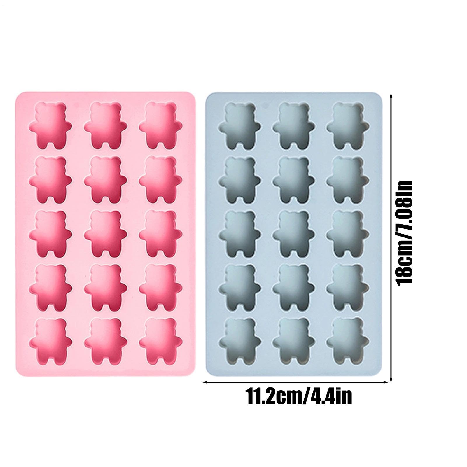 Stampo per Ghiaccio in Silicone 2 Pezzi in Silicone Alimentare Facili da