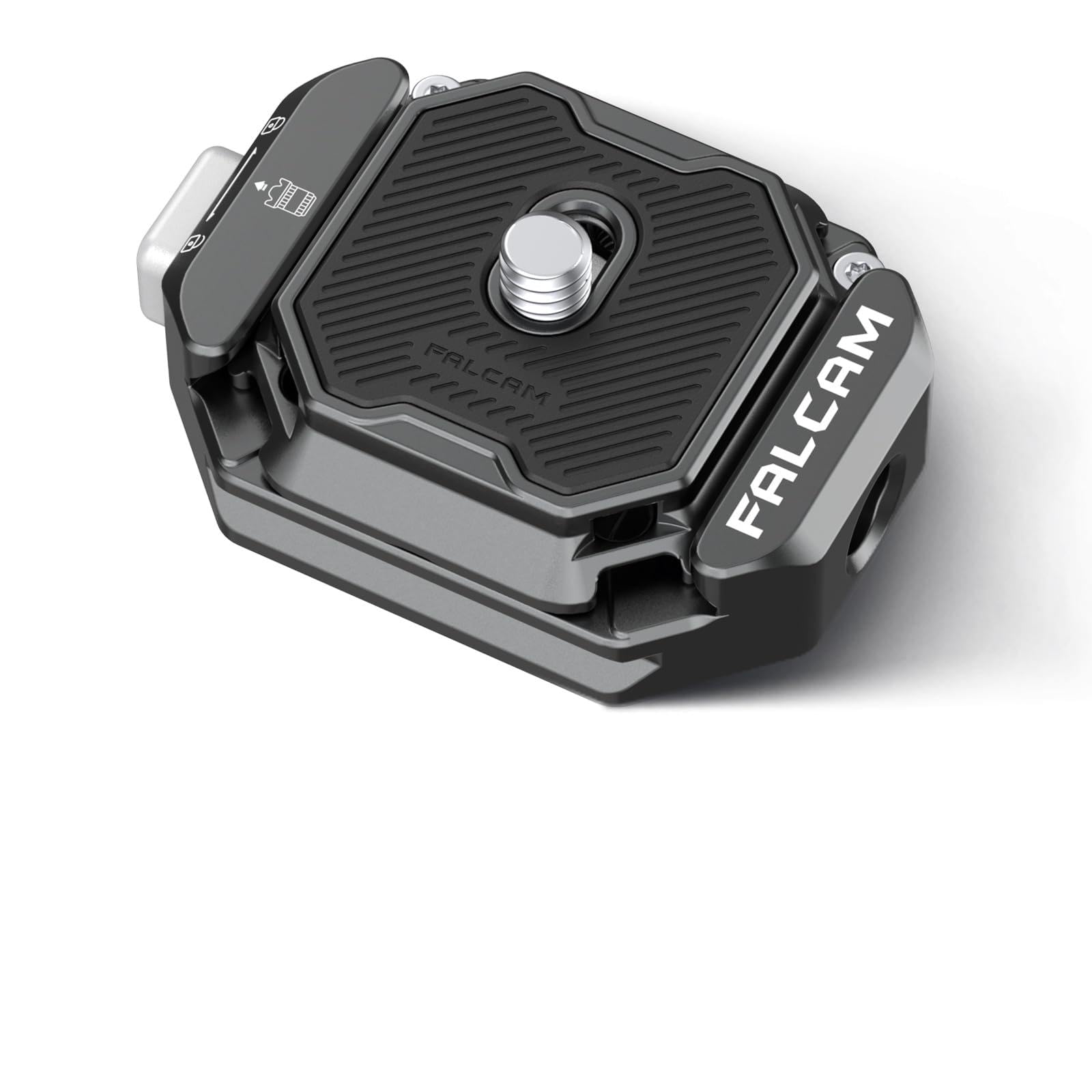 FALCAM F38 Schnellwechselplatten Kit V2, Basis und Platte, mit 1/4" & 3/8" Adapter, Aluminiumlegierung, Anti-Lockerungs-Design, kompatibel mit Arca Swiss, für Stative/Einbeinstative/Stabilisatoren