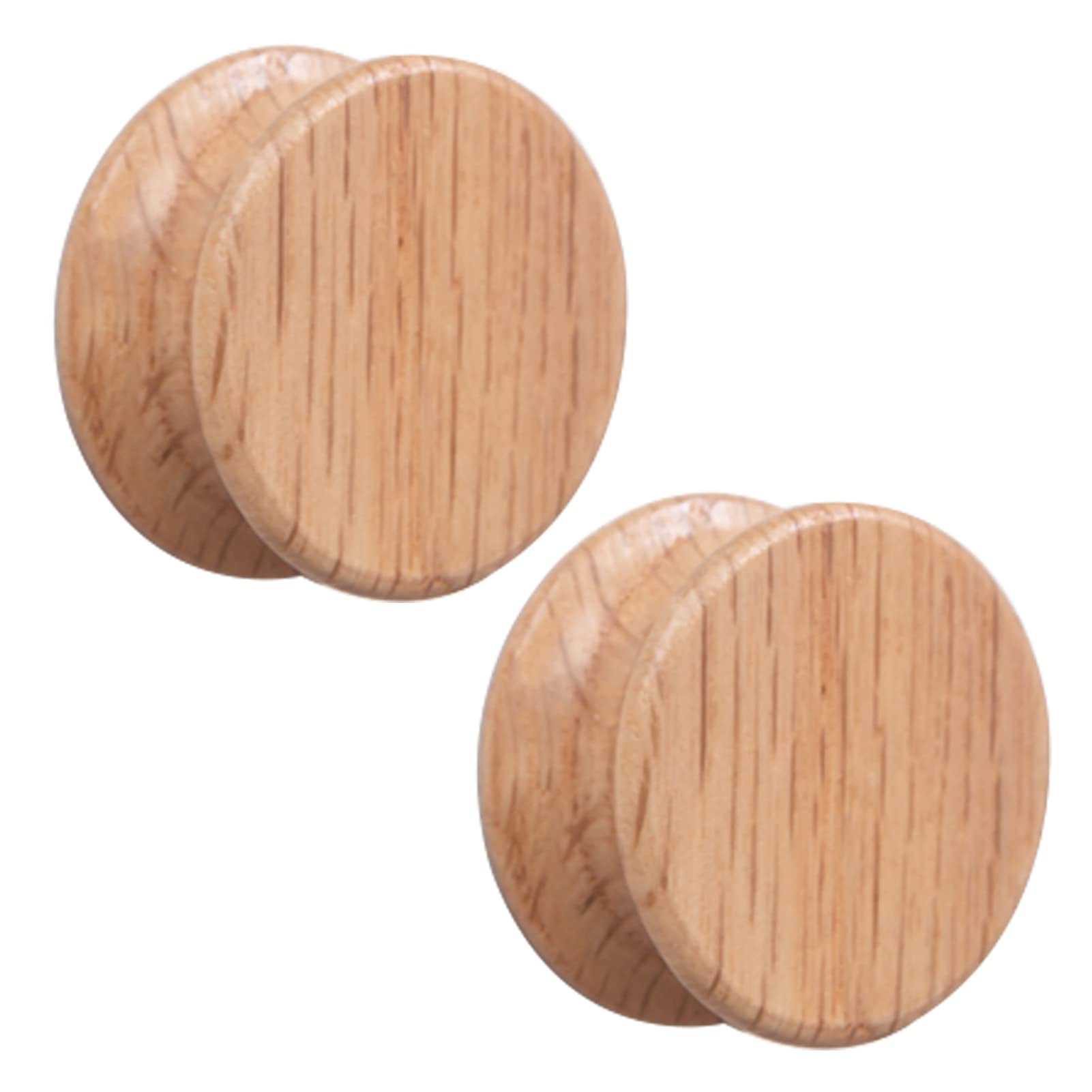 Dswzlqdxb C 2Pcs Hildren's Room Knobs Self-Adhesive Abinet Pulls Wooden Handles Wardrobe Kids Door Levers Furniture Door Knobs For Drawers,Kitchen,Living Room,No Punching (40Mm,)