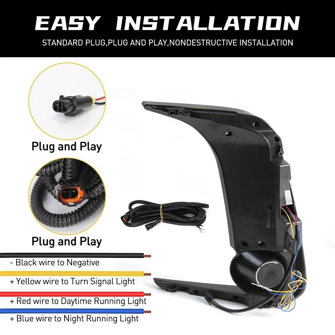 Luces Antiniebla Luz Niebla Para Toyota Para Corolla 2019-2022 Luces Diurnas LED DRL Faros Antiniebla Coche Intermitentes Parachoques Delantero Blanco Amarillo Azul