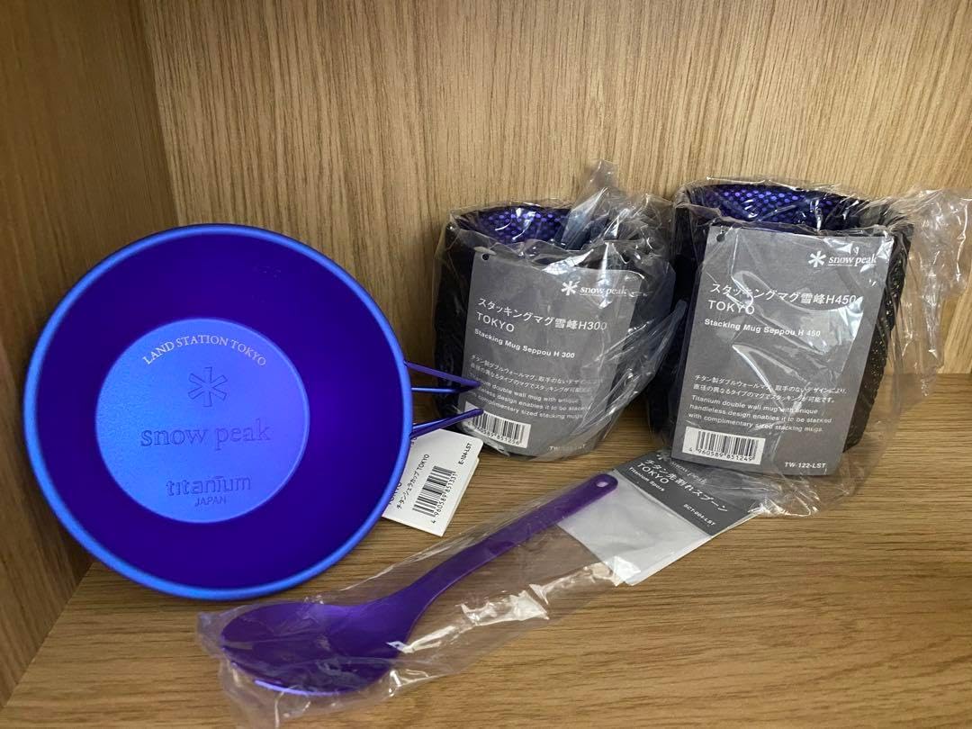  peak LS東京スタッキングマグ雪峰H450&H300先割れスプーン スノーピーク スタッキングマグ雪峰 H450 先割れスプーン 嵐山限定