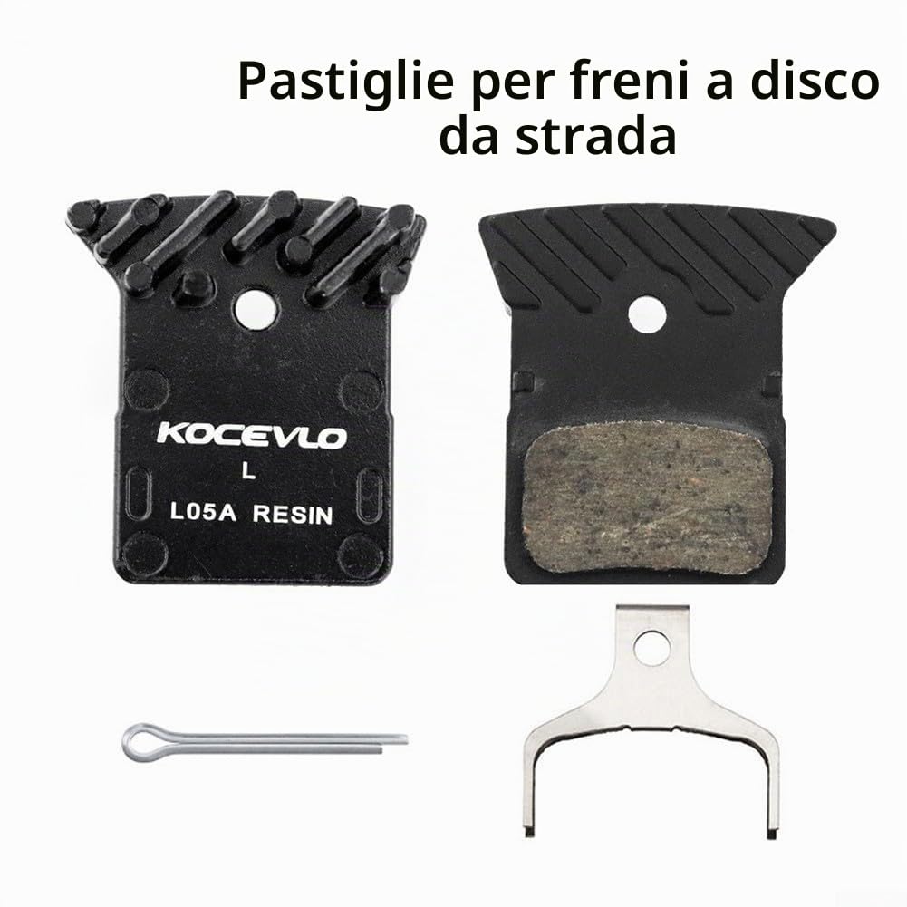 Pastiglie freno a disco in resina ICE per PADS per bicicletta L05A per Shimano RS805 R8070 R9170, parti per biciclette a lunga durata e prestazioni, riduzione del rumore