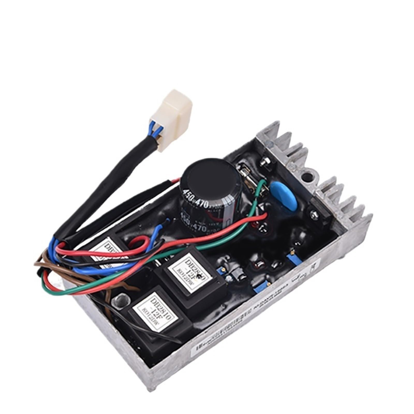 Regulador de voltaje automático AVR KI-DAVR-50S KI-DAVR-50S3, compatible con generadores monofásicos KDE6500E, KGE6500X y KGE6500E de 5 kW.