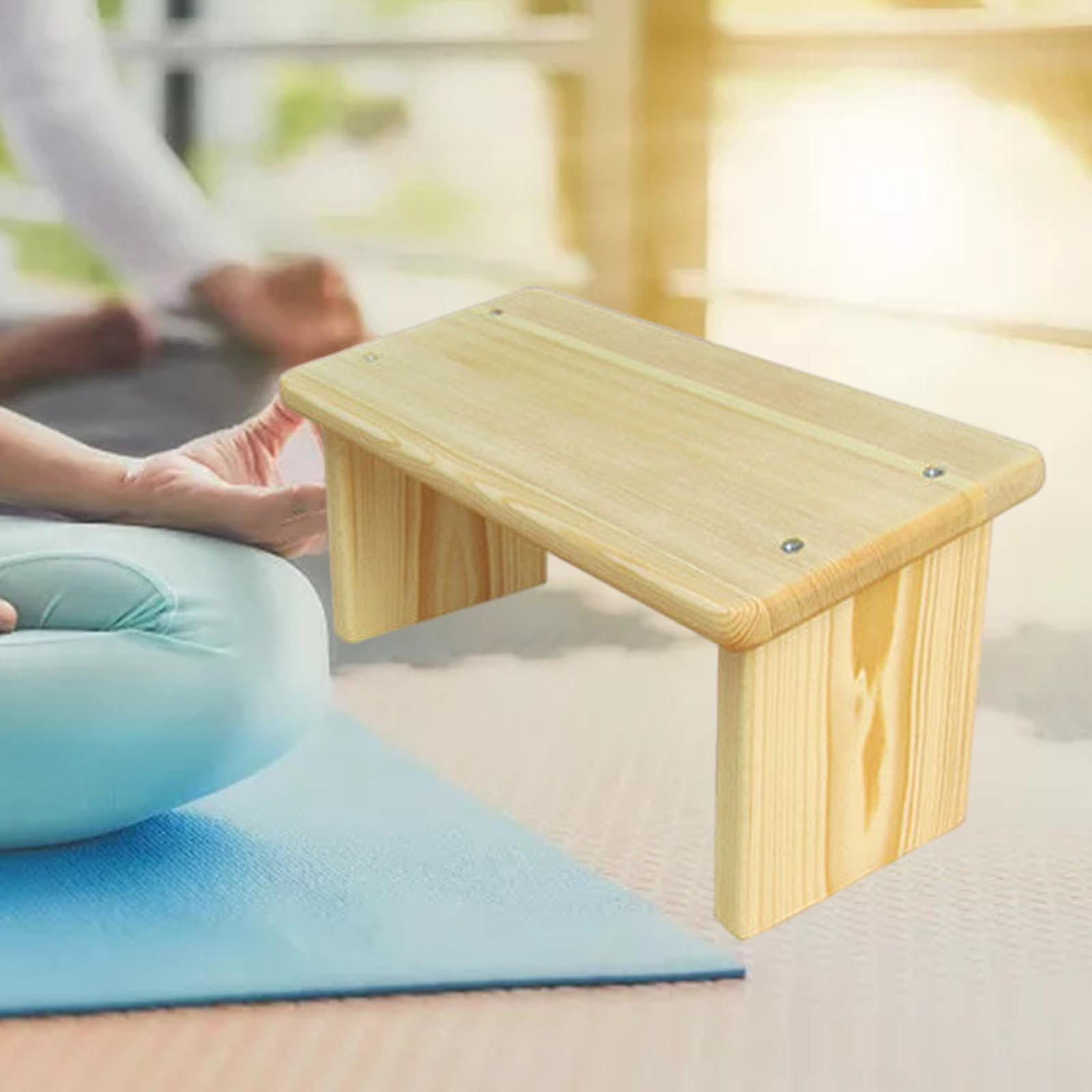 Meditationsbank, Kniend für Ausgiebiges Üben, Ergonomische Yoga Bank Aus Holz für Yoga, Buddhistisches Teehaus, Männer Und Frauen