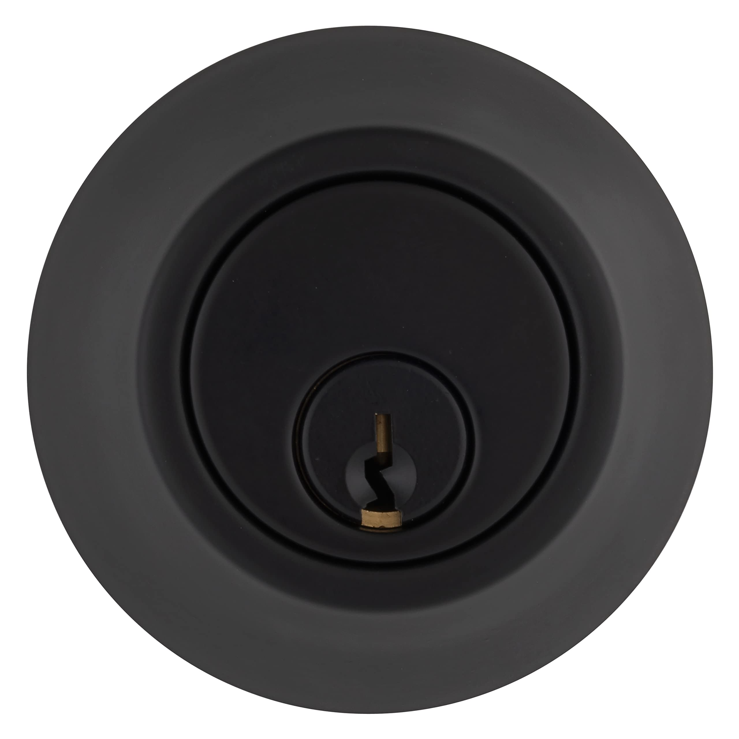 BRINKSCommercial - Single Cylinder Deadbolt Lock, Matte Black Finish - Meets ANSI Grade 1 Standards and has 3-Hour UL Fire Rating