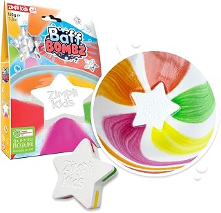 Large Star Bath Bomb from Zimpli Kids, Magically Creates Rainbow Special Effect, Birthday Gifts for Children, Toddlers, Boys & Girls, Moisturising Fun Bath Toy, Vegan Friendly & Cruelty Free