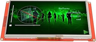 Módulo de Exibição LCD, Exibição MCU HMI de 200 MHz, Função RTC de 7 Polegadas, Animação AV