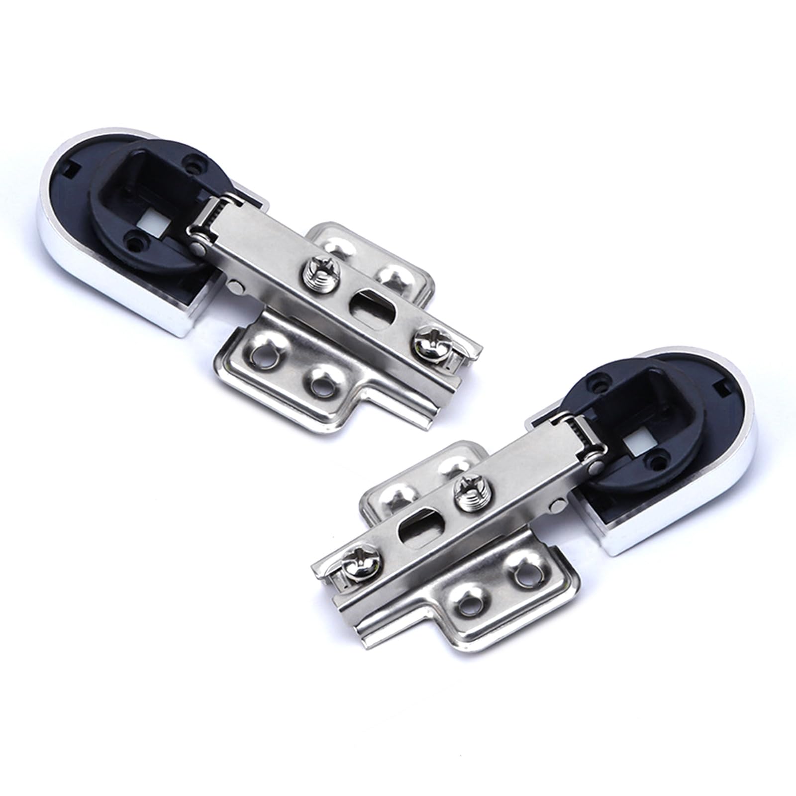 2Pcs Kitchen Cupboard Glass Door Hinge Home Wine Cabinets Hardware Display Cabinet Hinges for Cabinet Doors Display Hinge