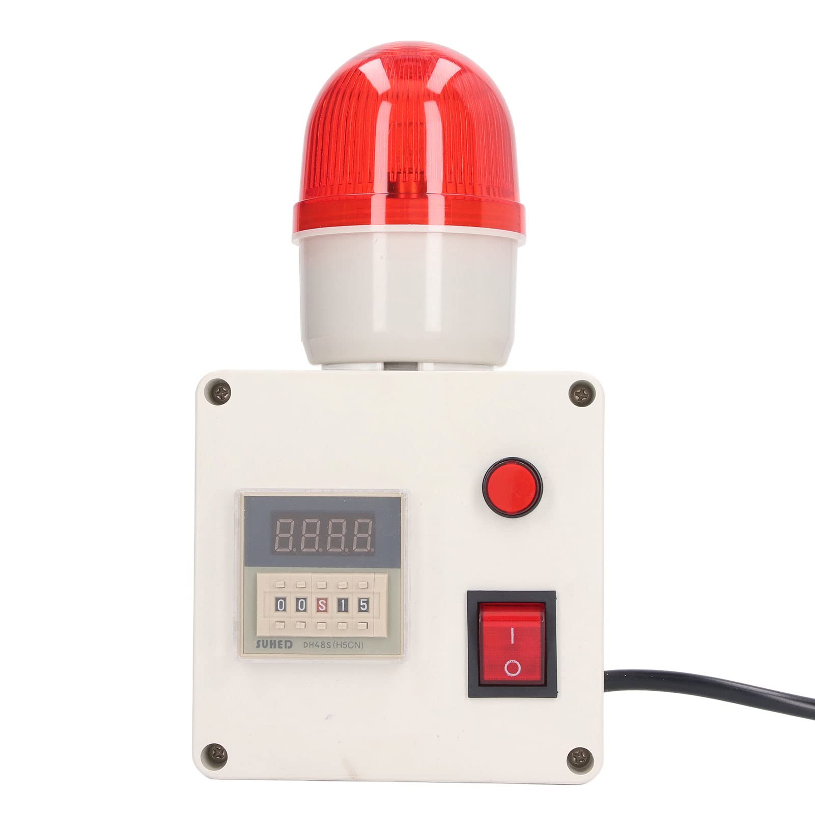 Luz de Retraso de la Sirena de Alarma Luz de Alarma Audio Horn 90dB con Múltiples Temporizaciones Establecidas para la Seguridad Industrial