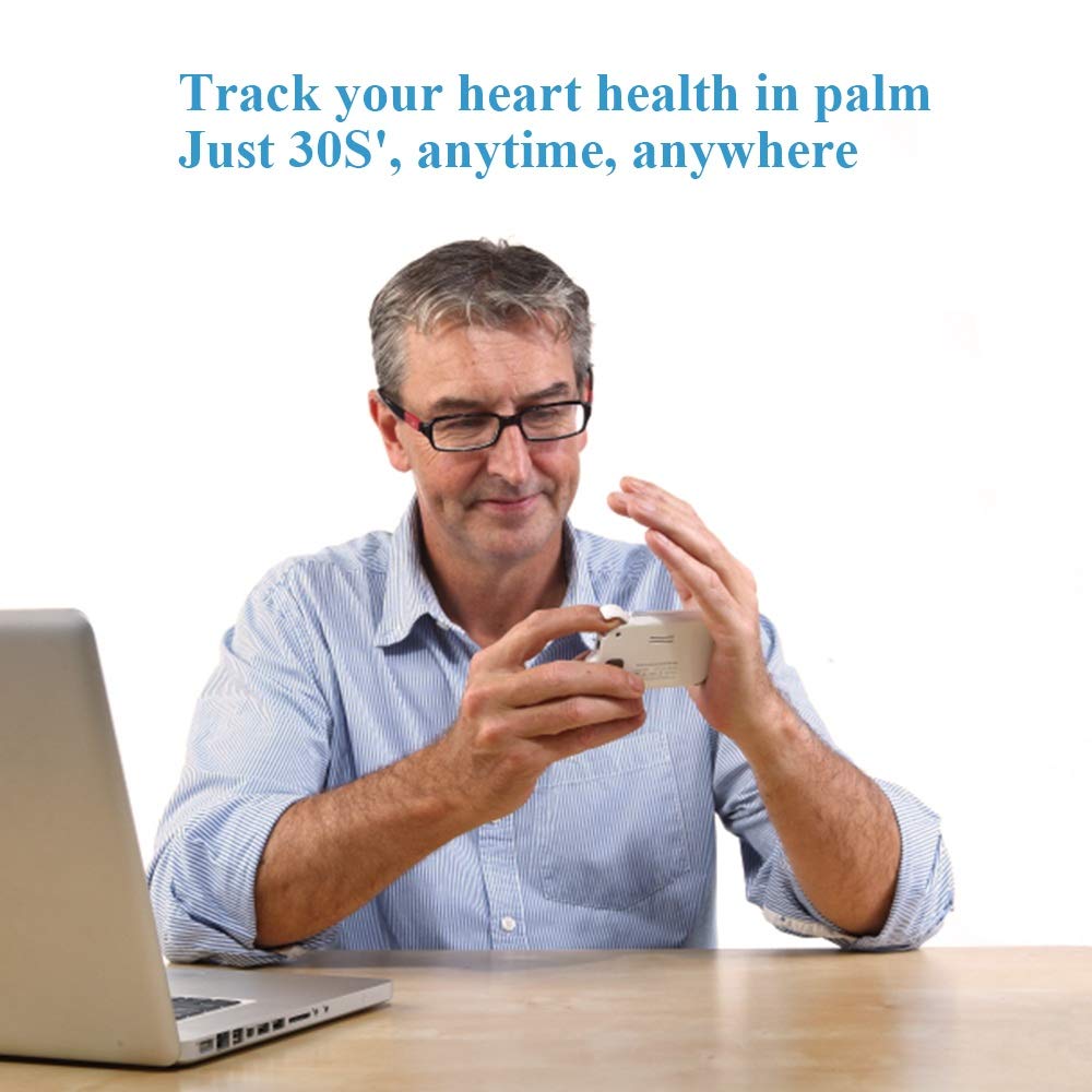 ViATOM HeartMate ECG Monitor with PC Report, Portable Atrial Fibrillation Monitor, Arrhythmia / Early Heart Rate / Irregular Rhythm Detector, Rechargeable Heart Rate Monitor with Colour Touch Screen