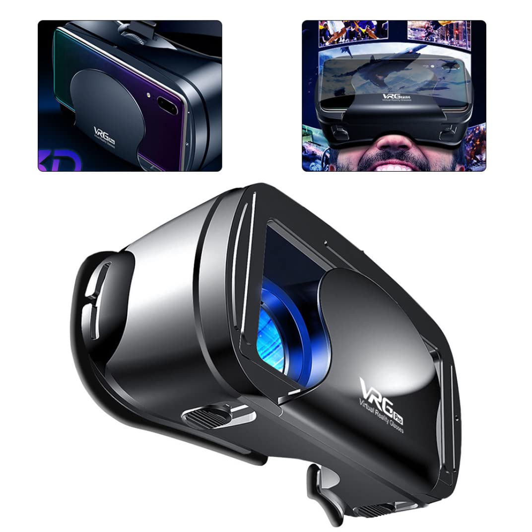 Occhiali per cuffie VR Schermo intero 3D Realtà virtuale grandangolare visiva VRG Pro per giochi di film per smartphone