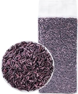 purple rice 17.63oz New rice in the season brown rice Purple glutinous rice Coarse Cereals Coarse grain 紫米500g