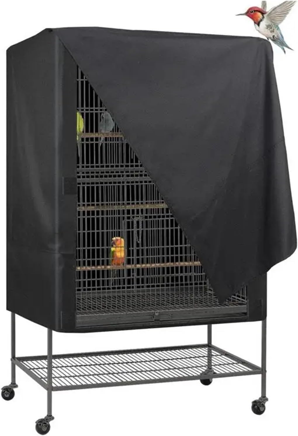 Bird Cage Cover New Bird Cage Cover Washable Good Night Waterproof Aviary for Parrot Pet Dust Covers Oxford Cloth Hood(8x48x102cm)