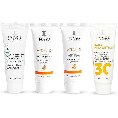 IMAGE Skincare, Five Star Favorites Introductory Skin Care 4 Step Regimen Set for Brighter, Healthier Looking Skin, Discovery Size