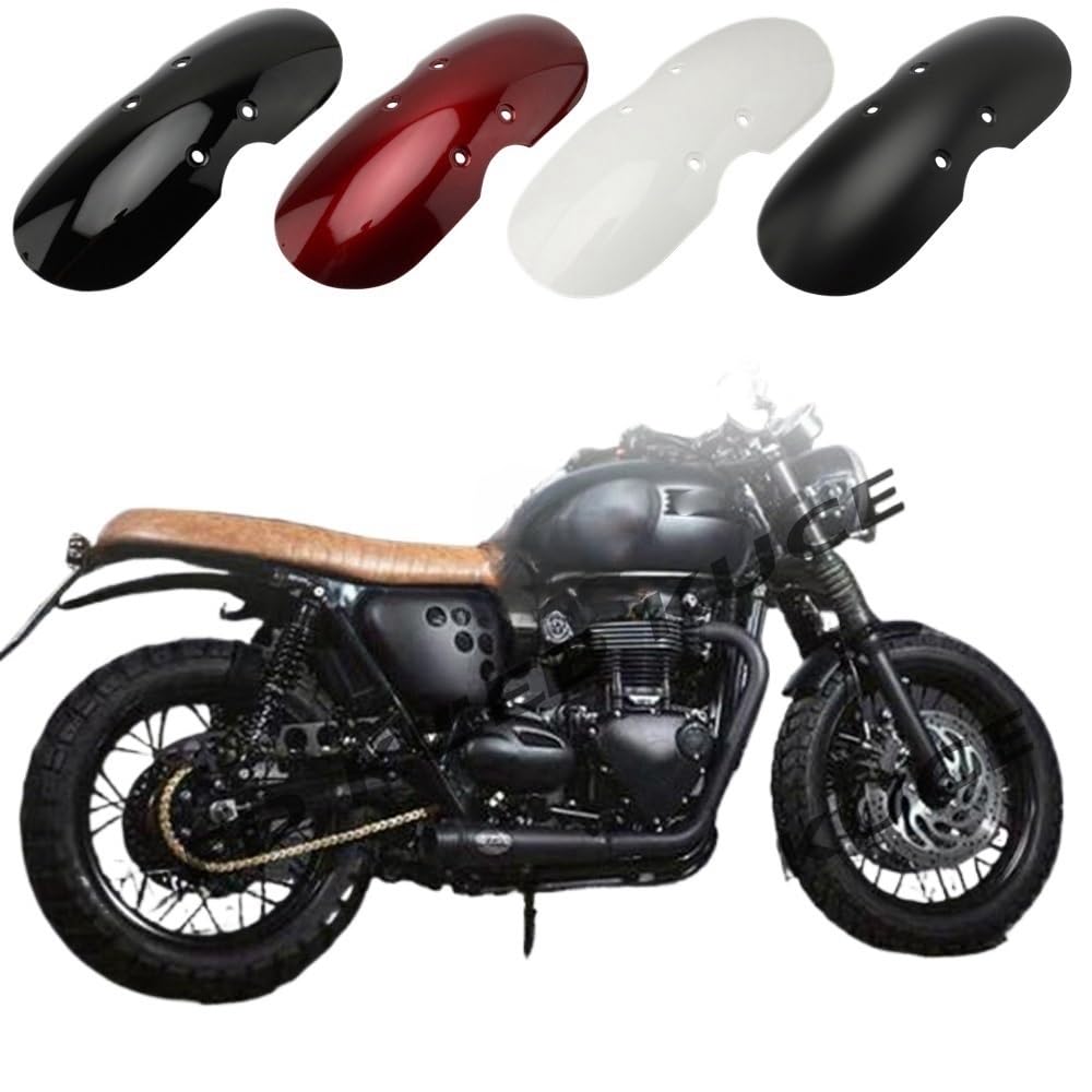 Pièce Victory Bonneville Garde-boue Avant Court Victory Bonneville - ABS Noir Mat Pour Triumph 2001-2016 Aile Avant Courte Bonneville T100 Scrambler