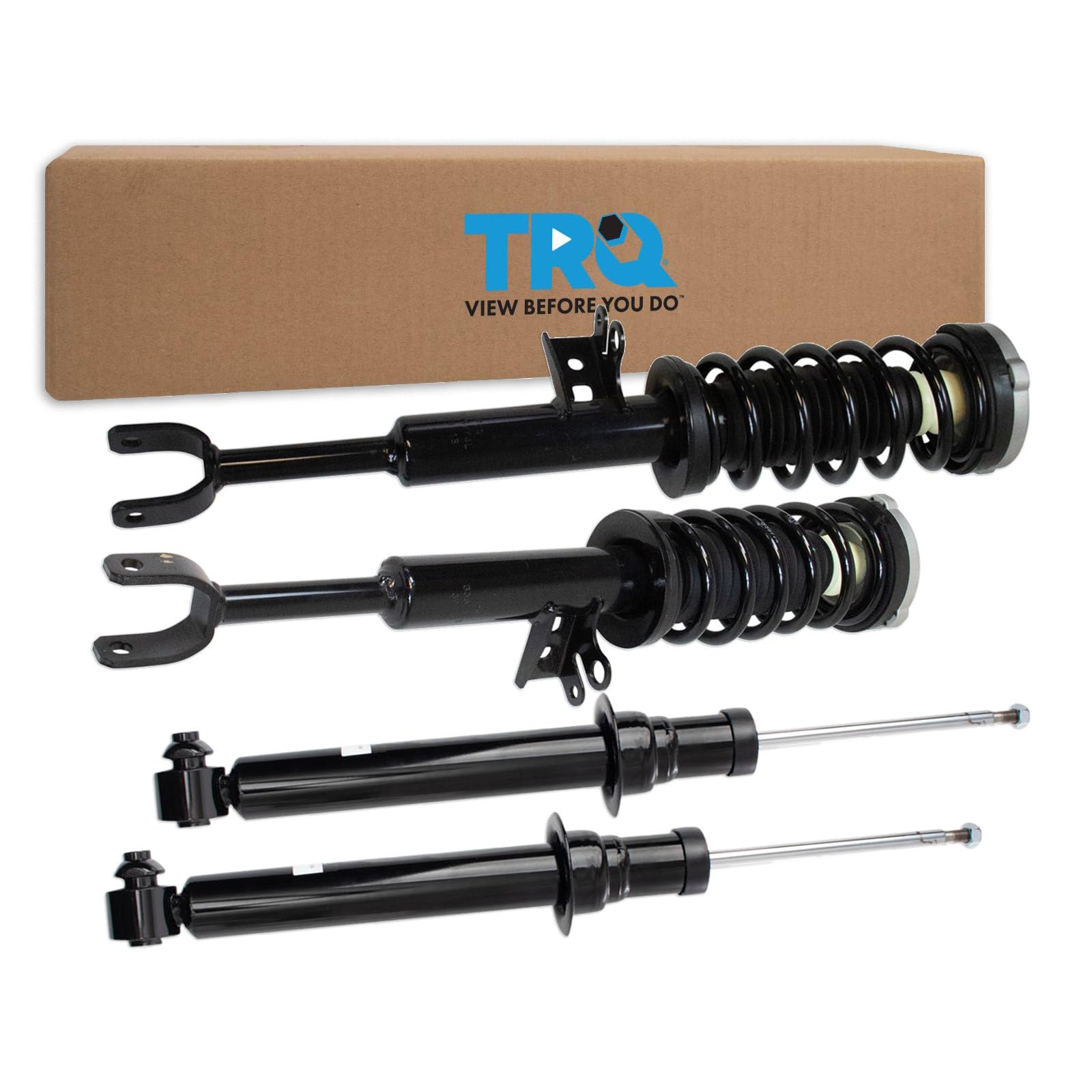 TRQ Front and Rear Complete Strut Assembly &amp; Shock Absorber Kit Complete