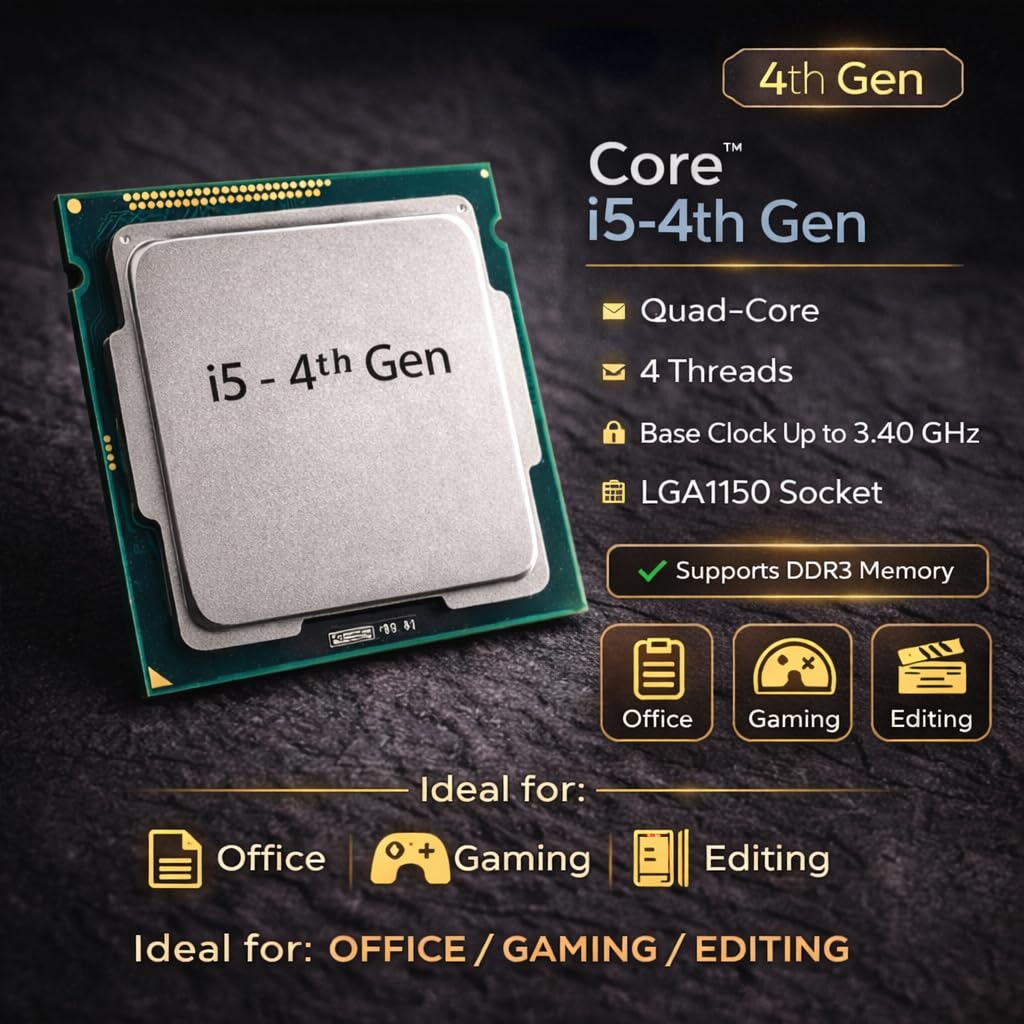Powerful Assembled Desktop PC Core i5 4570/4590 (Up to 3.70GHz