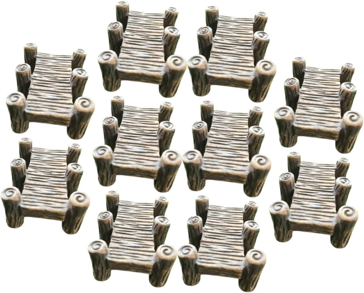 10pcs Resin Bridge Miniature Garden Decor DIY Xmas Ornament