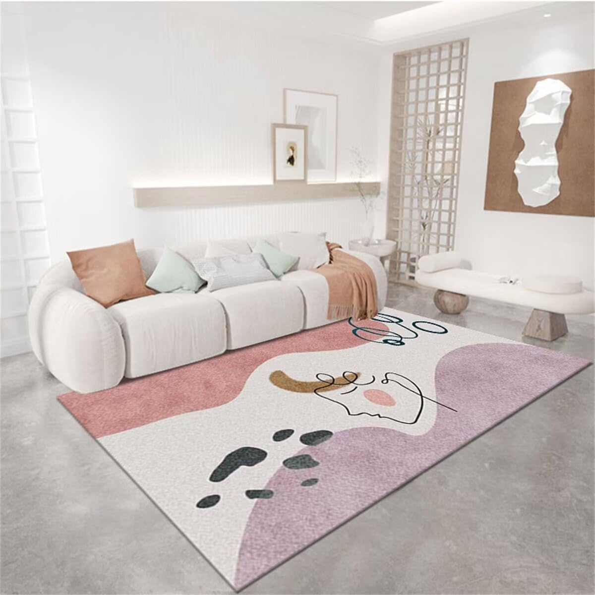 La décoration artistique de la ligne de tapis de chambre haut de gamme