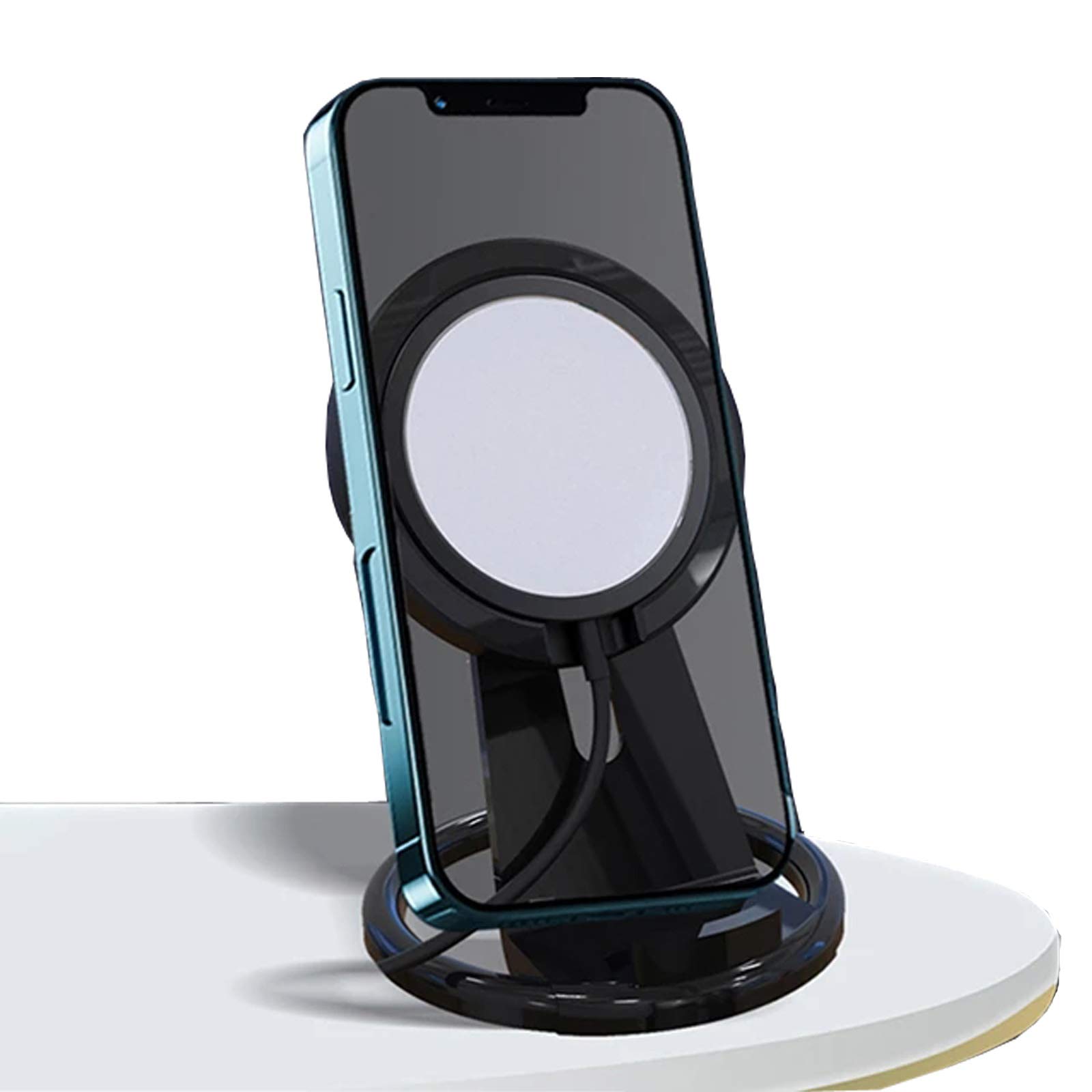 Photo 1 of Phone Holder for MagSafe Charger,Adjustable Charging Base Desktop Holder,Compatible with iPhone 14 13 12 11 10 9 8 7 6 Max Pro Samsung [MagSafe not Included]