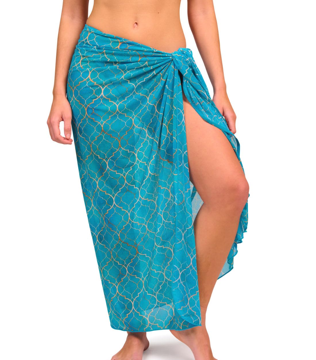 Kiniki Tan Through Sonnendurchlässiger Strandsarong Damen Bademode Accessoire - Emerald