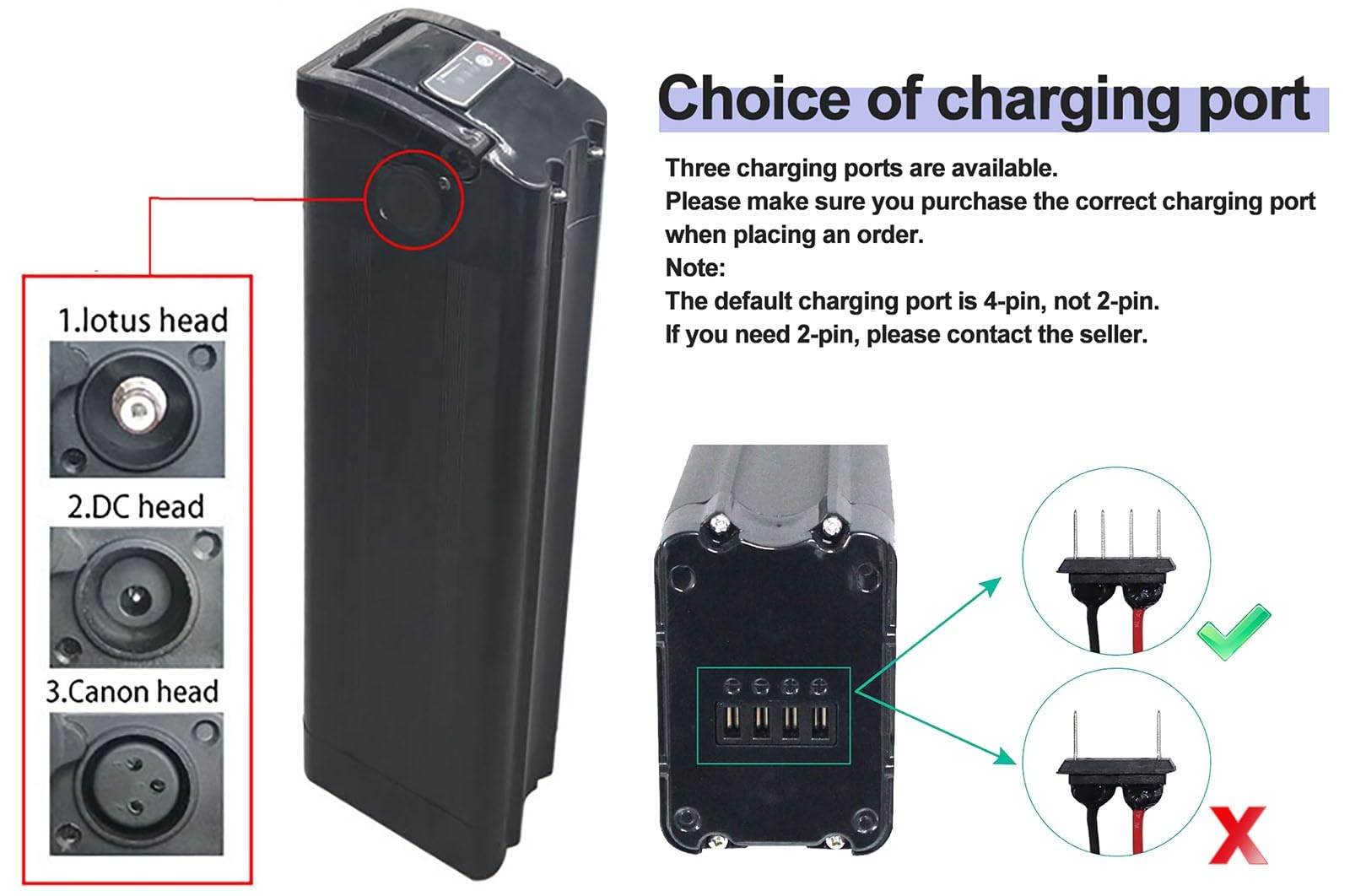 E-Bike Pedelec Akku 48V 12Ah 15Ah 20Ah Ebike Battery Pack, 48V 12Ah 15Ah 20Ah Rechargeable Li-Ion Battery, Eingebauter BMS Wasserdichter PVC-Akku Mit Ladegerät