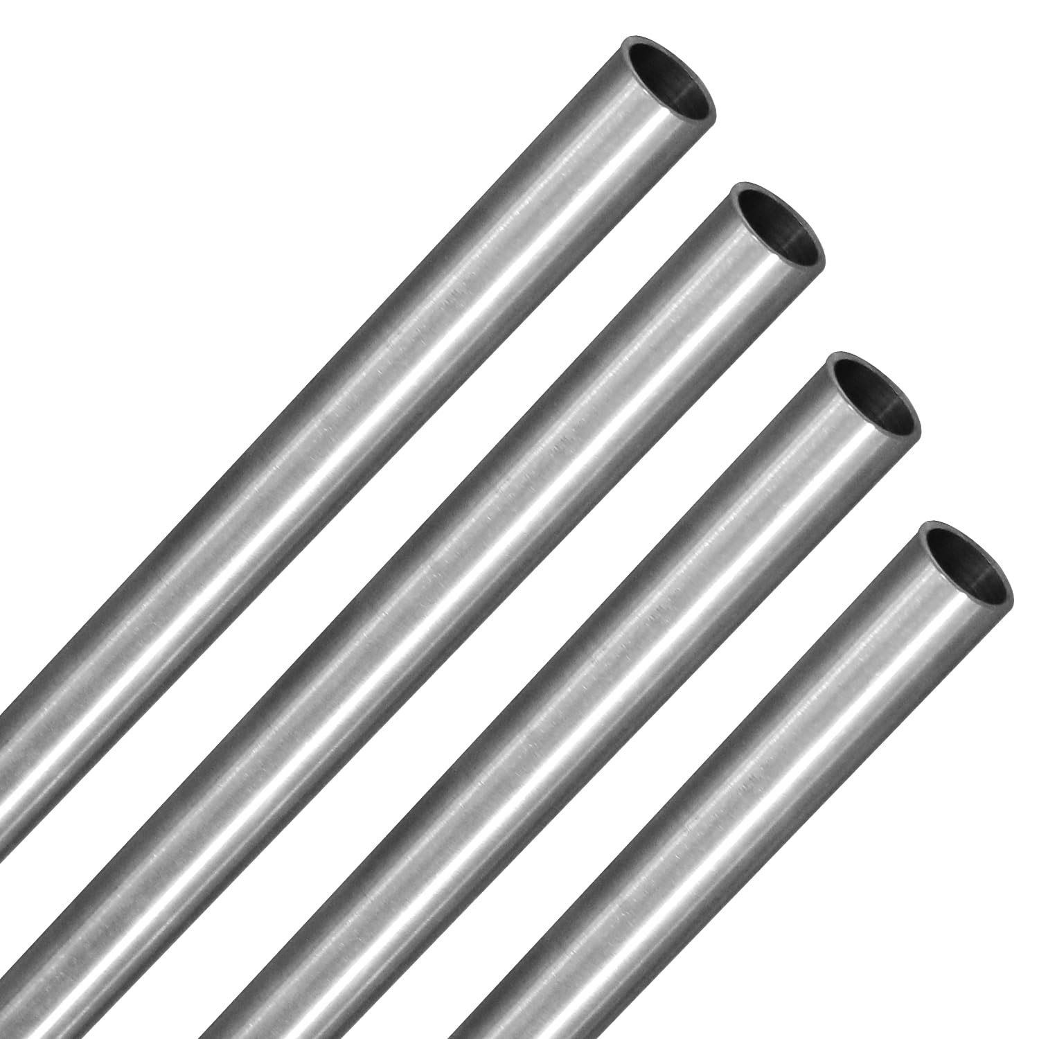 4 pièces de tubes en acier inoxydable 304, diamètre extérieur de 12,5 mm x épaisseur de paroi de 1 mm x longueur de 250 mm – Tube rond en acier inoxydable sans soudure pour modélisme, construction