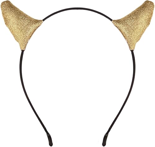 Merroyal - Diadema con cuernos brillantes de diablo ideal como accesorio de disfraces y cosplays Merroyal - Diadema con cuernos brillantes de diablo ideal como accesorio de disfraces y cosplays