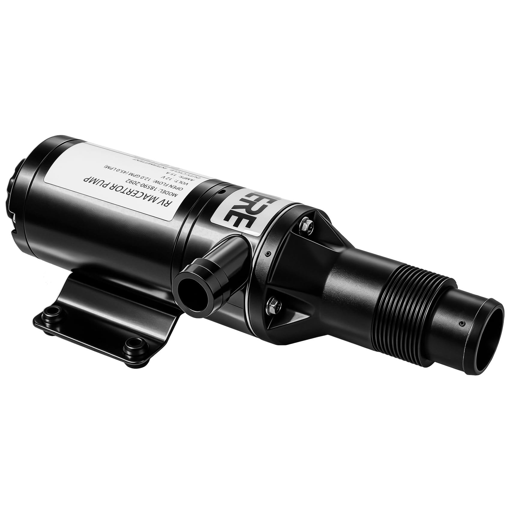 Photo 1 of 2026 Upgraded 4-Blade Chopper Macerator Pump,12V DC Macerator Pump 18590-2092,43 L/min Waste Transfer | Dry-Run Protection | Self-Priming Up to 5 Ft, For RV Boat Yacht