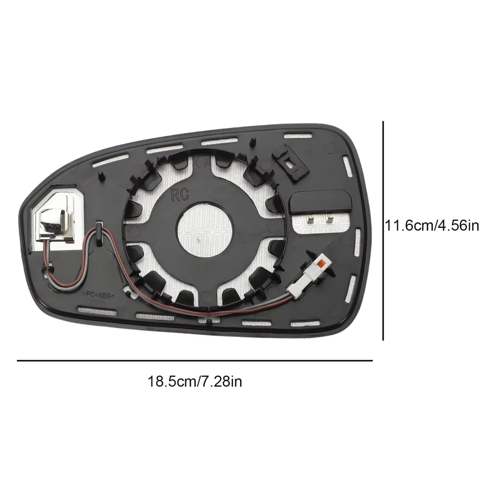 Cristal Espejo Lateral Compatible Con Ford Para Fusion 2013-2021 Lente De Cristal Del Espejo Retrovisor Calefactado Del Lado Derecho Pasajero Con Detección De Punto Ciego OEM: DS7Z17K707C
