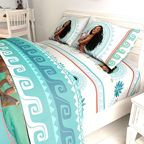 Image of Disney Moana 'The Wave' 3 Piece Twin Sheet Set