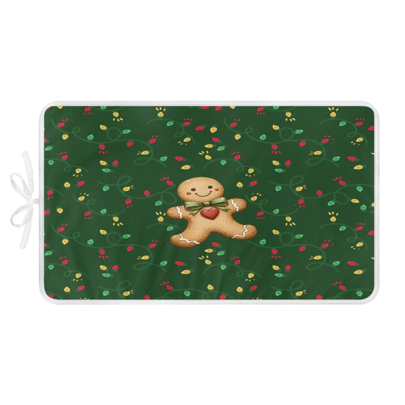 Bügelmatte Grüne Niedliche Weihnachten Bügeleinlage Faltbares Hitzebeständig Waschbar Bügelauflage für Tisch und andere Oberflächen Bügelbrett Unterlage rutschfeste Bügeldecke 80x50cm (2 Stück)