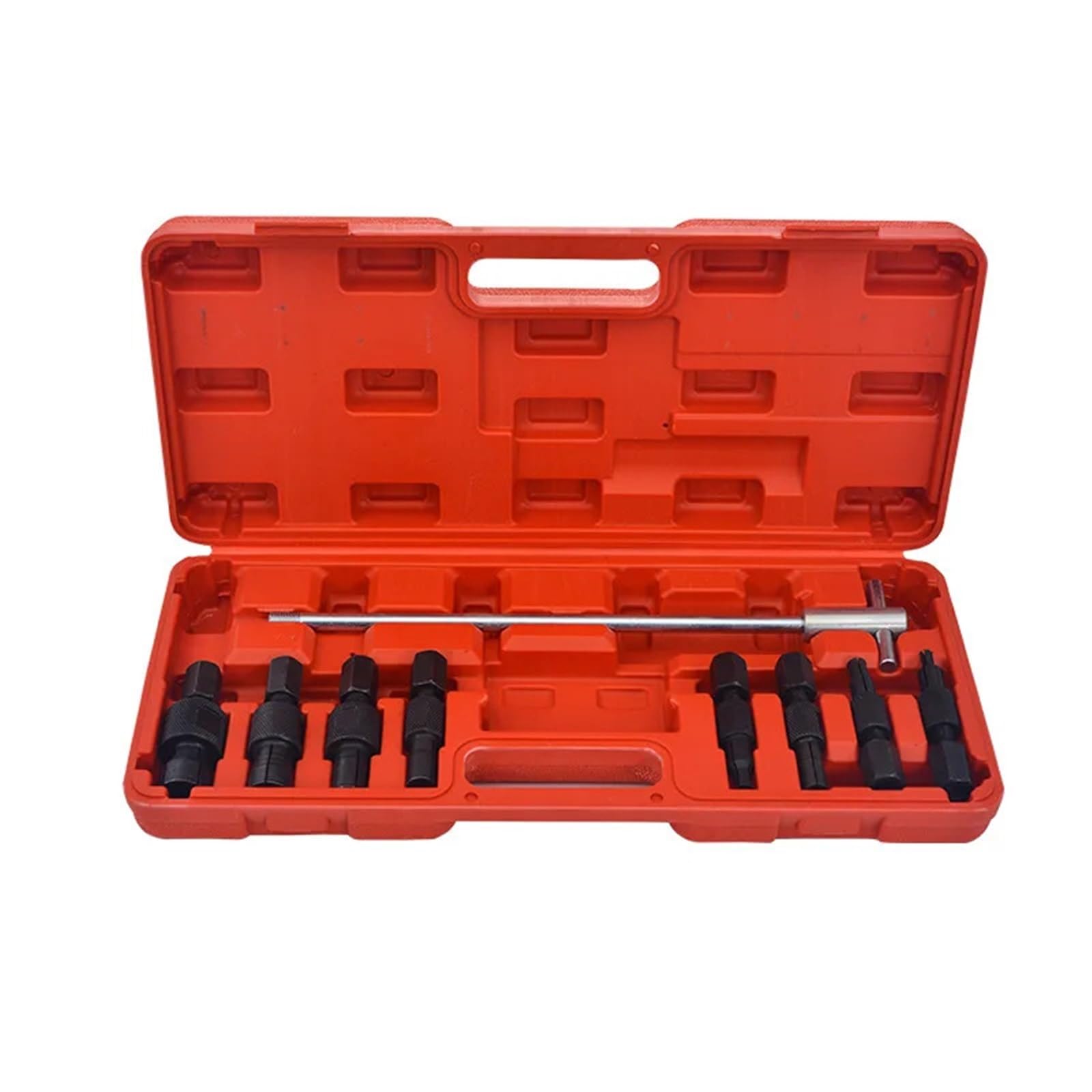 Extractor de volante Extractor de volante de magn Extractor de cojinetes de martillo deslizante, herramienta de reparación de mantenimiento de automóviles, pieza de plástico estándar(9-piece set)
