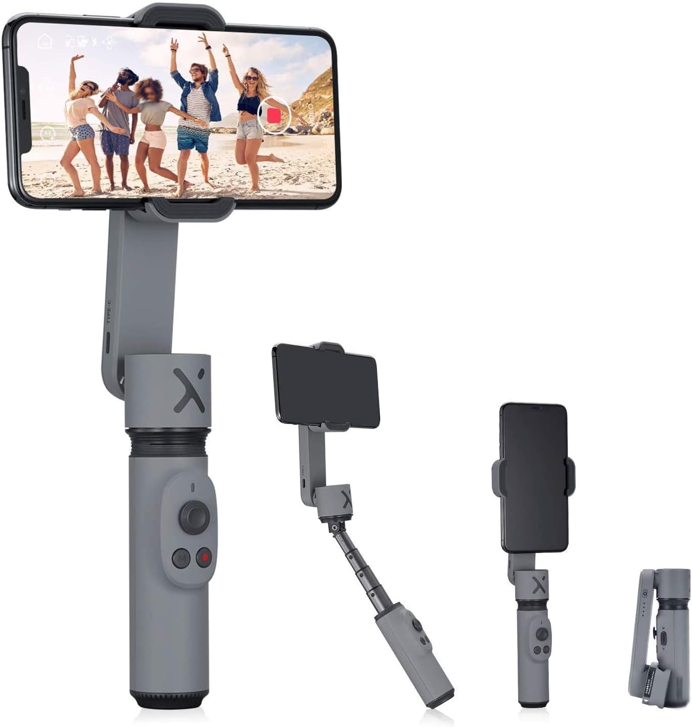 Foldable Pocket Sized 3 Axis Smartphone Handheld Gimbal Stabilizer for Smartphones