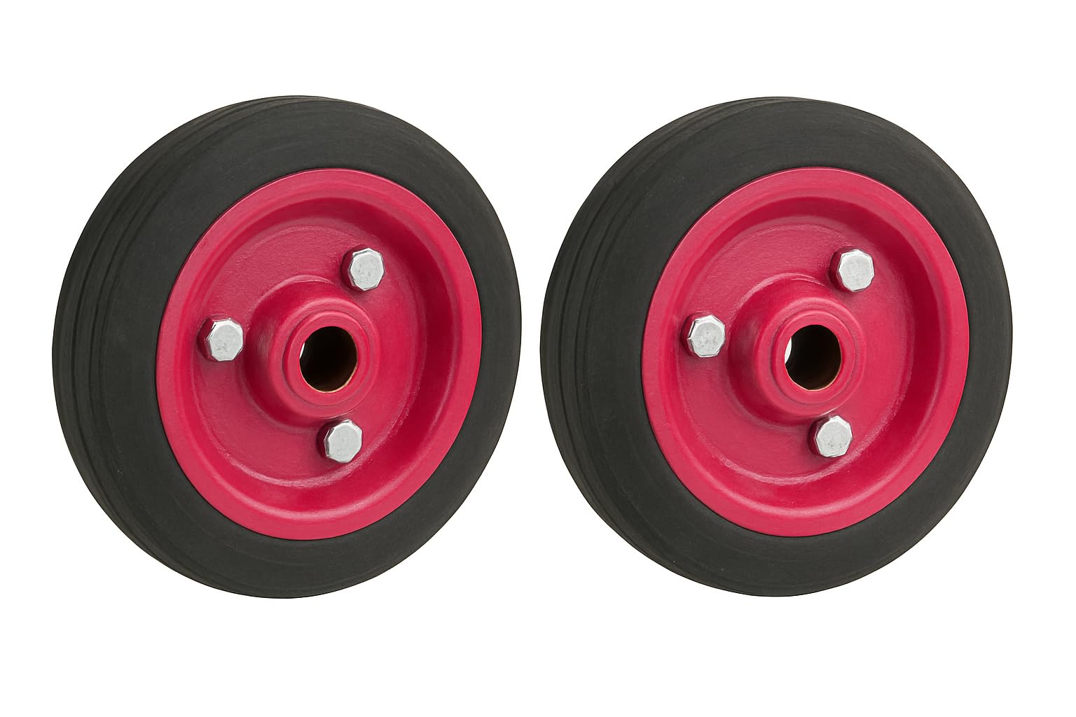 Trolley Wheels - Heavy Duty Diesel Engine Pumping Set Trolley Wheels (7 Inches) for Engines, Generators, Trolleys & Luggage Carts (Pack of 2)